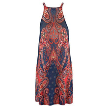 Load image into Gallery viewer, Sexy Celeb Sleeveless Floral Print Boho Beach Party Summer Ladies Halter Neck Short Mini Dress