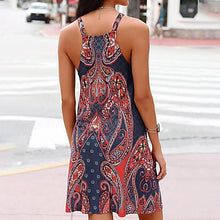 Load image into Gallery viewer, Sexy Celeb Sleeveless Floral Print Boho Beach Party Summer Ladies Halter Neck Short Mini Dress