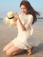 Load image into Gallery viewer, Pompoms Backless Cover-Ups Swimwear