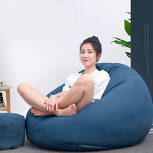 Load image into Gallery viewer, New Large Small Lazy Sofas Cover Chairs without Filler Linen Cloth Lounger Seat Bean Bag Pouf Puff Couch Tatami Living Room