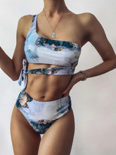Load image into Gallery viewer, 2021 New Print Sport Bandeau Push Up Bikinis Sexy Marble Women Swimsuit High Waist Swimwear Women Bathing Suit Beach Wear