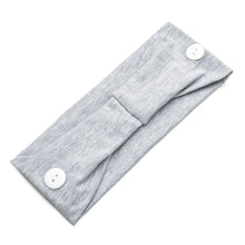 Load image into Gallery viewer, Solid Color Button Mask Hair Band Anti-strangulation Cotton Elastic Yoga Fitness for Men and Women Sports Wash Hair Accessories Can Be Customized