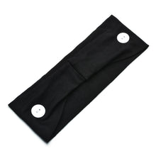 Load image into Gallery viewer, Solid Color Button Mask Hair Band Anti-strangulation Cotton Elastic Yoga Fitness for Men and Women Sports Wash Hair Accessories Can Be Customized