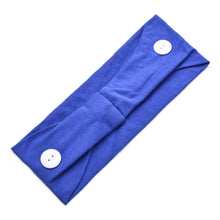 Load image into Gallery viewer, Solid Color Button Mask Hair Band Anti-strangulation Cotton Elastic Yoga Fitness for Men and Women Sports Wash Hair Accessories Can Be Customized