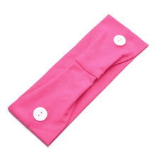 Load image into Gallery viewer, Solid Color Button Mask Hair Band Anti-strangulation Cotton Elastic Yoga Fitness for Men and Women Sports Wash Hair Accessories Can Be Customized
