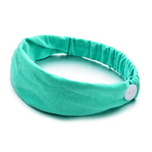 Load image into Gallery viewer, Solid Color Button Mask Hair Band Anti-strangulation Cotton Elastic Yoga Fitness for Men and Women Sports Wash Hair Accessories Can Be Customized