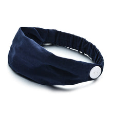 Load image into Gallery viewer, Solid Color Button Mask Hair Band Anti-strangulation Cotton Elastic Yoga Fitness for Men and Women Sports Wash Hair Accessories Can Be Customized