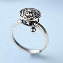 Load image into Gallery viewer, Retro six character truth words ring opening simple creative national style old belief amulet rotating ring