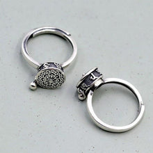 Load image into Gallery viewer, Retro six character truth words ring opening simple creative national style old belief amulet rotating ring