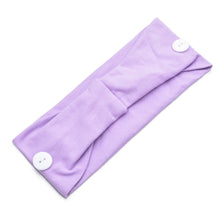 Load image into Gallery viewer, Solid Color Button Mask Hair Band Anti-strangulation Cotton Elastic Yoga Fitness for Men and Women Sports Wash Hair Accessories Can Be Customized