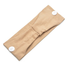 Load image into Gallery viewer, Solid Color Button Mask Hair Band Anti-strangulation Cotton Elastic Yoga Fitness for Men and Women Sports Wash Hair Accessories Can Be Customized
