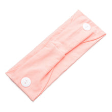 Load image into Gallery viewer, Solid Color Button Mask Hair Band Anti-strangulation Cotton Elastic Yoga Fitness for Men and Women Sports Wash Hair Accessories Can Be Customized