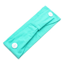 Load image into Gallery viewer, Solid Color Button Mask Hair Band Anti-strangulation Cotton Elastic Yoga Fitness for Men and Women Sports Wash Hair Accessories Can Be Customized