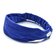 Load image into Gallery viewer, Solid Color Button Mask Hair Band Anti-strangulation Cotton Elastic Yoga Fitness for Men and Women Sports Wash Hair Accessories Can Be Customized