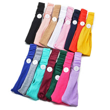 Load image into Gallery viewer, Solid Color Button Mask Hair Band Anti-strangulation Cotton Elastic Yoga Fitness for Men and Women Sports Wash Hair Accessories Can Be Customized