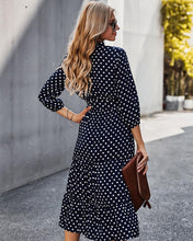 Load image into Gallery viewer, Original Design Innovative Women's Spring/summer 2021 Classic Wave Point Print Dress