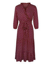 Load image into Gallery viewer, Original Design Innovative Women's Spring/summer 2021 Classic Wave Point Print Dress