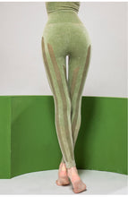 Load image into Gallery viewer, Solid Color Seamless Wash Yoga Pants Women's Sports Tights