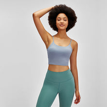 Load image into Gallery viewer, Merillat Backless Erogenous Zone Chest Pad Sports Bra Gathers and Shapes Fitness Camisole
