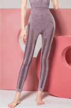 Load image into Gallery viewer, Solid Color Seamless Wash Yoga Pants Women's Sports Tights