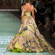 Load image into Gallery viewer, Spring summer new print halter strap print irregular Bohemian women's dress