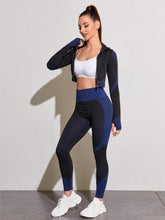 Load image into Gallery viewer, Sports Yoga suit running fitness nylon quick drying long sleeved trousers set women
