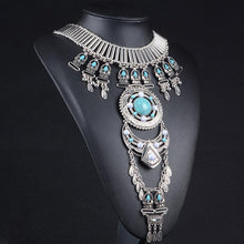 Load image into Gallery viewer, Sexy Boho Statement Turquoise Necklace Body Chains
