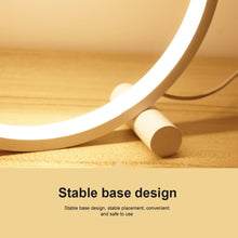 Load image into Gallery viewer, 25CM LED Table Lamp Bedroom Circular Desk Lamps For Living Room Black/White Dimmable Bedside Lamp Round Night Light Decoration