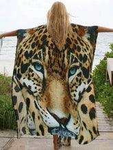 Load image into Gallery viewer, New Tiger Print Beach Sunscreen Shirt Loose Sexy Cover up