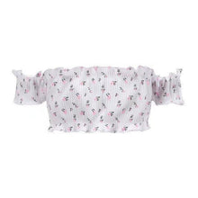 Load image into Gallery viewer, Off shoulder Short-sleeved chest wrapped spring chest fungus thread stretch top vest 9 colors