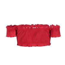 Load image into Gallery viewer, Off shoulder Short-sleeved chest wrapped spring chest fungus thread stretch top vest 9 colors