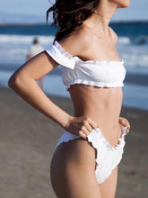 Load image into Gallery viewer, Off shoulder Short-sleeved chest wrapped spring chest fungus thread stretch top vest 9 colors