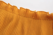 Load image into Gallery viewer, Off shoulder Short-sleeved chest wrapped spring chest fungus thread stretch top vest 9 colors