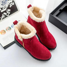 Load image into Gallery viewer, Warm Scrub Short Boots Side Zipper Mid Heel Ankle Shoes