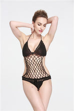 Load image into Gallery viewer, Sexy Crochet Mesh Swimsuit Suit Handmade One Piece