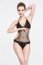 Load image into Gallery viewer, Sexy Crochet Mesh Swimsuit Suit Handmade One Piece
