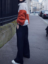 Load image into Gallery viewer, Casual Split-Joint High Neck Sweater