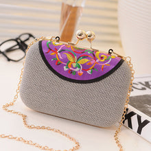 Load image into Gallery viewer, New Embroidered Women's Bag Ethnic Style One Shoulder Cross over Mobile Phone Bag Trend One Shoulder Cross over Small Bag