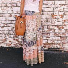 Load image into Gallery viewer, Boho Geometry Printed Elastic Waist Skirt