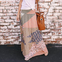 Load image into Gallery viewer, Boho Geometry Printed Elastic Waist Skirt