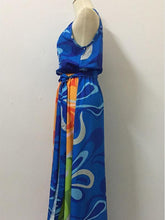 Load image into Gallery viewer, Popular Floral-Print Straps Cross Neck Sleeveless Beach Maxi Dress