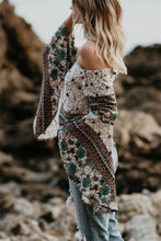 Load image into Gallery viewer, One-Letter Collared Chiffon Sleeve Top