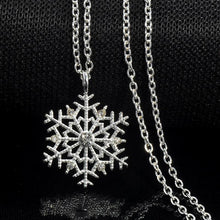 Load image into Gallery viewer, Charms Crystal Snowflake Zircon Christmas Sweater Necklace