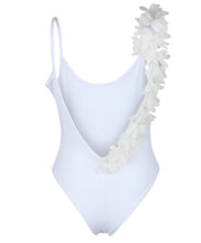 Load image into Gallery viewer, Summer Sexy V Neck Lace Stitching Backless One-piece Swimsuit Bikini