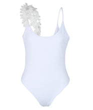 Load image into Gallery viewer, Summer Sexy V Neck Lace Stitching Backless One-piece Swimsuit Bikini