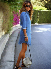 Load image into Gallery viewer, Casual Long Sleeve Stand Neck Long Blouse Shirt Tops