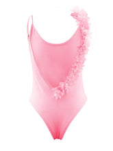 Load image into Gallery viewer, Summer Sexy V Neck Lace Stitching Backless One-piece Swimsuit Bikini