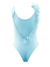 Load image into Gallery viewer, Summer Sexy V Neck Lace Stitching Backless One-piece Swimsuit Bikini