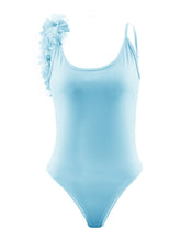 Load image into Gallery viewer, Summer Sexy V Neck Lace Stitching Backless One-piece Swimsuit Bikini