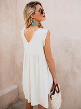 Load image into Gallery viewer, 2018 Summer Beach Floral Sleeveless V Neck Mini Dress